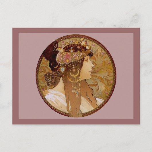 Byzantinisch Brünett, 1897 Postkarte (Vorderseite)