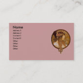 Byzantinisch Brünett, Mucha Visitenkarte (Rückseite)