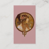 Byzantinisch Brünett, Mucha Visitenkarte (Vorderseite)