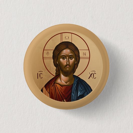 Byzantinisch-Christlich-orthodoxe Symbole: Jesus C Button (Vorderseite)