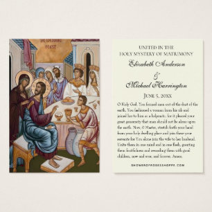 Byzantinisch-orthodoxe Hochzeitskarten im östliche