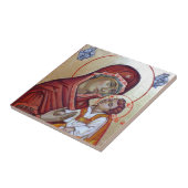 Byzantinische Art-Ikone der Heiliger Maria Fliese (Seite)