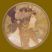 Byzantinische Brünette, Mucha Untersetzer