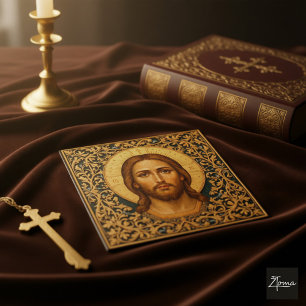 Byzantinische Christus-Ikone - Jesus Puzzle