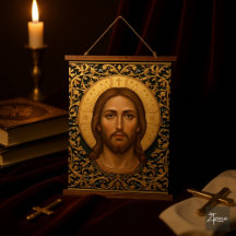 Byzantinische Christus-Ikone - Jesus