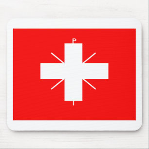 Byzantinische Flagge (ANZEIGE 395) Mousepad