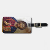 Byzantinische Ikone von Christus Pantocrator Gepäckanhänger (Vorderseite horizontal)