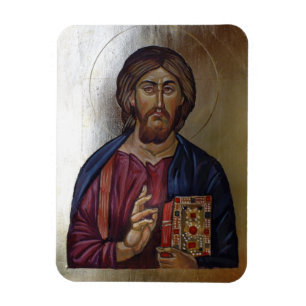 Byzantinische Ikone von Christus Pantocrator Magnet
