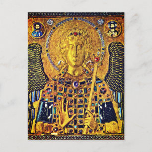 Byzantinische Ikone von St. Michael Postkarte
