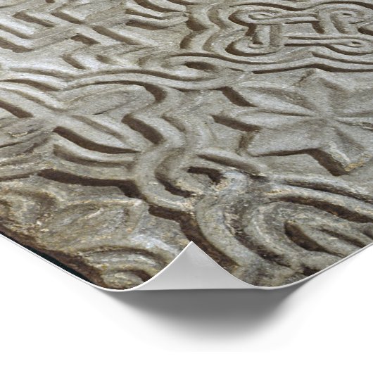 Byzantinische Platte mit Kruziformverzierung, 12.- Poster (Ecke)