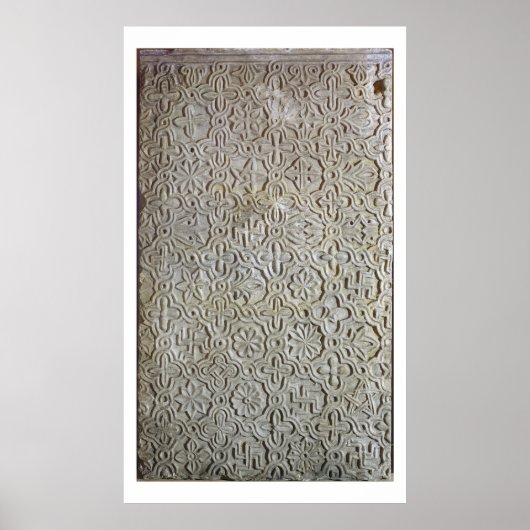 Byzantinische Platte mit Kruziformverzierung, 12.- Poster (Vorne)