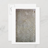 Byzantinische Platte mit Kruziformverzierung, 12.- Postkarte (Vorne/Hinten)