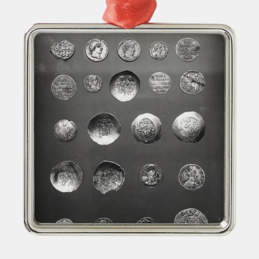 Byzantinische, römische und Sassanian Münzen Silbernes Ornament (Vorne)