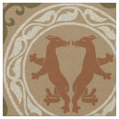 Byzantinische Tiere Stoff (Nahaufnahme)