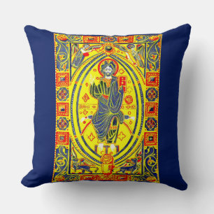 Byzantinische Volkskunst Jesus Kissen