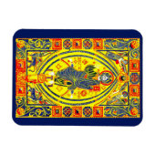 Byzantinische Volkskunst Jesus Magnet (Horizontal)