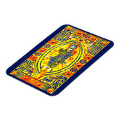 Byzantinische Volkskunst Jesus Magnet (Linke Seite)