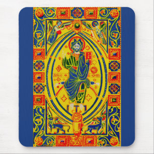 Byzantinische Volkskunst Jesus Mousepad