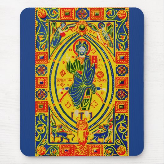 Byzantinische Volkskunst Jesus Mousepad (Vorne)