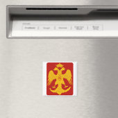 Byzantinischer Adler, 2 Zoll, Square Magnet (In Situ (Geschirrspüler))