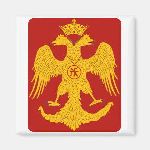 Byzantinischer Adler, 2 Zoll, Square Magnet
