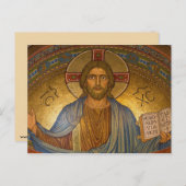 Byzantinischer Christus Jesus Postkarte (Vorne/Hinten)