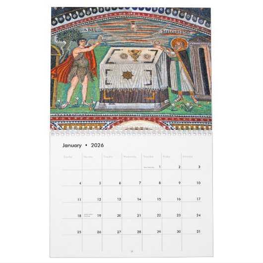 Byzantinischer Mosaik-Kalender 2012 Kalender (Jan 2026)