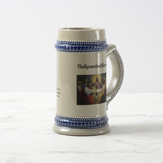 Byzantinisches Chalice-Bier Stein Bierglas (VorderseiteRechts)