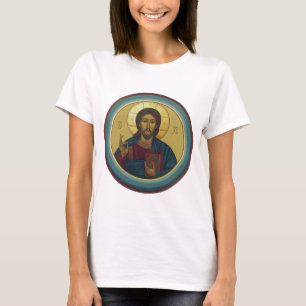Byzantinisches Christus Pantokrator Rundmosaik Kun T-Shirt