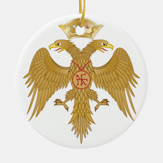 Byzantinisches Emblem Keramikornament (Vorne)