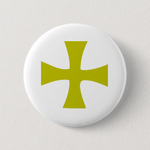 Byzantinisches Goldkreuz Button