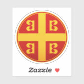 Byzantinisches Kaiserflagge Aufkleber (Blatt)