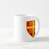 Byzantinisches Kaiserflagge Kaffeetasse (VorderseiteRechts)
