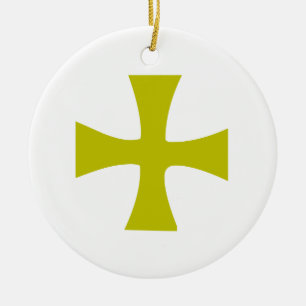 Byzantinisches Kreuz aus Gold Keramikornament