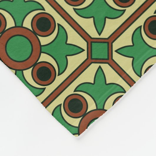 Byzantinisches Muster Fleecedecke (Ecke)