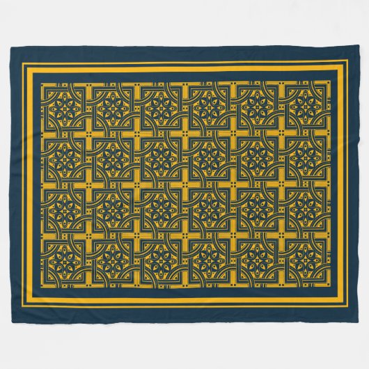 Byzantinisches Muster Fleecedecke (Vorderseite (Horizontal))