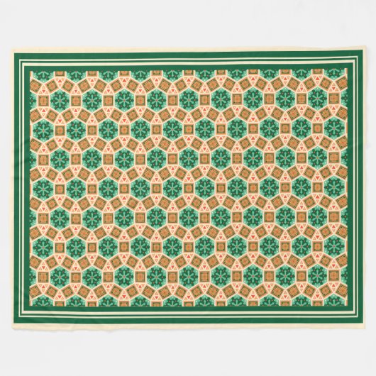 Byzantinisches Muster Fleecedecke (Vorderseite (Horizontal))