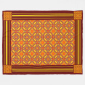 Byzantinisches Muster Fleecedecke (Vorderseite (Horizontal))