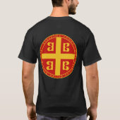 Byzantinisches Reich-Fahnen-Siegel-Shirt T-Shirt (Rückseite)