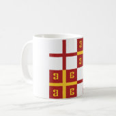 Byzantinisches Reich-Flagge Kaffeetasse (Vorderseite Links)