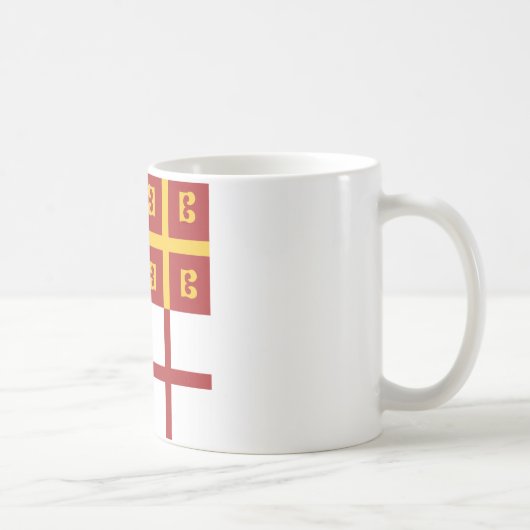 Byzantinisches Reich-Flagge Kaffeetasse (Rechts)