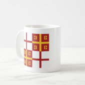 Byzantinisches Reich-Flagge Kaffeetasse (Vorderseite Links)