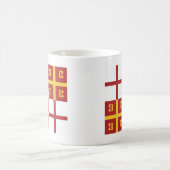 Byzantinisches Reich-Flagge Kaffeetasse (Mittel)