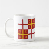 Byzantinisches Reich-Flagge Kaffeetasse (Links)