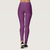 Byzantium Farbe Einfarbig Leggings (Rückseite)