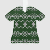 Byzantium Green und Silver Acrylic Ornament (Vorderseite)