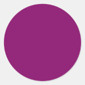 Byzantium Lila Runder Aufkleber (Vorderseite)