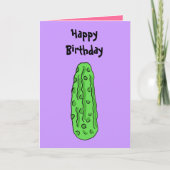 BZ - Funny Pickle Birthday Card Karte (Vorderseite)