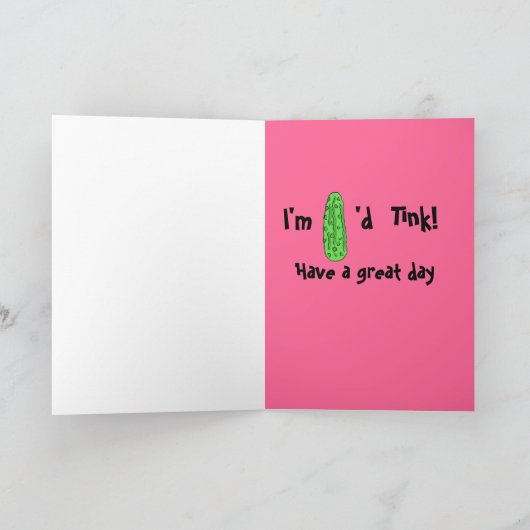 BZ - Funny Pickle Birthday Card Karte (Innenseite)