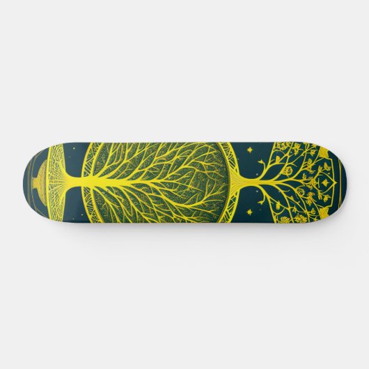 BZ Heiliger Grasbaum des Lebens Custom Skateboard (Horizontal)